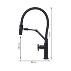 Torneira Monocomando Mesa Bica Alta Preto Detroit Jiwi