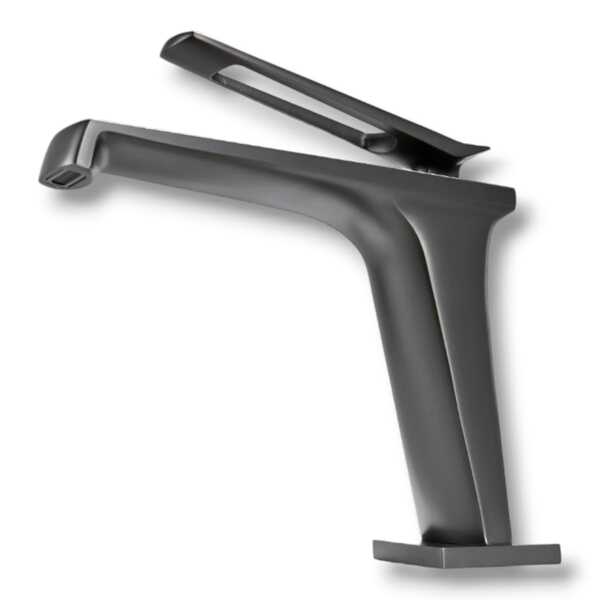 Torneira Monocomando Misturador Grafite Escovado Cascade Banh