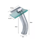 Torneira Monocomando Misturador Mônaco Em Vidro Bica Alta