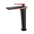 Torneira Monocomando Misturador Petra Alta Rose/preto