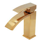 Torneira Monocomando Naas Dourada Brilhante Baixa 2352