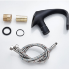 Torneira Monocomando Para Banheiro Cascata Black Matte Roma