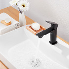 Torneira Monocomando Para Banheiro Chata Baixa - Preto 49008