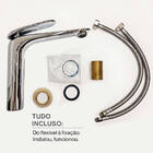 Torneira Monocomando Para Banheiro Curves Bica Média Cromada