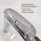 Torneira Monocomando Para Banheiro Curves Bica Média Cromada