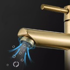 Torneira Monocomando Para Banheiro F2001g Dourada Redonda