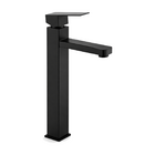 Torneira Monocomando Para Banheiro Inox Preta Bica Alta Fixa