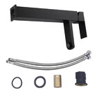 Torneira Monocomando Para Banheiro Inox Preta Bica Alta Fixa