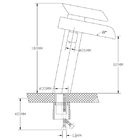 Torneira Monocomando para Pia de Banheiro Bica Baixa Cromado Iguaçu Sensea