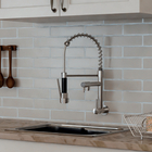 Torneira Monocomando Gourmet de Parede para Cozinha com Bica Alta Flexível Cromado Gourmet Civitt