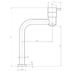 Torneira Monocomando para Pia de Banheiro Bica Alta 90° Eiffel Sensea