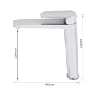 Torneira Monocomando para Pia de Banheiro Bica Alta Cromada Icone Sensea