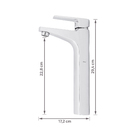 Torneira Monocomando para Pia de Banheiro Bica Alta Cromada Level Deca