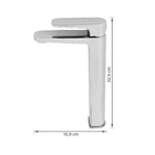 Torneira Monocomando para Pia de Banheiro Bica Alta Cromada Remix Sensea