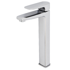 Torneira Monocomando para Pia de Banheiro Bica Alta Cromada Remix Sensea