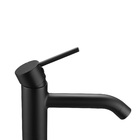 Torneira Monocomando para Pia de Banheiro Bica Alta Preta Fosca Mia Sensea