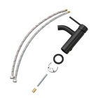 Torneira Monocomando para Pia de Banheiro Bica Baixa Preta Fosca Mia Sensea