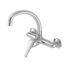 Torneira Monocomando para Parede de Cozinha Bica Alta Cromada Vega Meber