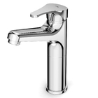 Torneira Monocomando para Pia de Banheiro Bica Alta Cromada Ecoline Celite