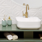 Torneira Monocomando para Pia de Banheiro Bica Média Ouro Velho Loa Sensea