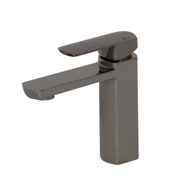 Torneira Monocomando para Pia de Banheiro Bica Baixa Preta Tobi Sensea