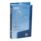 Torneira Monocomando de Pia para Cozinha Bica Alta Aço Inox 304 Escovado Stoc