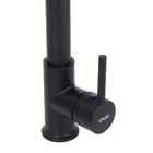 Torneira Monocomando de Pia para Cozinha Bica Alta Flexível Preto Fosco Gourmet Civitt