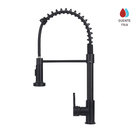 Torneira Monocomando de Pia para Cozinha Bica Alta Flexível Preto Fosco Gourmet Civitt