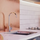 Torneira Monocomando para Pia de Cozinha Bica Alta Cromada Abbeville Delinia