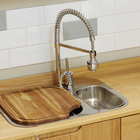 Torneira Monocomando Gourmet para Pia de Cozinha Bica Alta Cromada Mola/Ajaccio Delinia