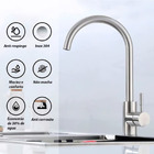 Torneira Monocomando Pia Cozinha Gourmet Standart Aço Escovado