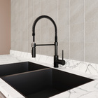 Torneira Monocomando Gourmet para Pia de Cozinha Bica Alta Preta Thomas Delinia