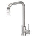 Torneira Monocomando para Pia de Cozinha Bica em U Aço Inox 304 Escovado Stoc