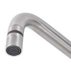 Torneira Monocomando para Pia de Cozinha Bica em U Aço Inox 304 Escovado Stoc