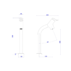 Torneira Monocomando de Pia para Banheiro com Bica Alta Cromado Gama Deca