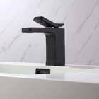 Torneira Monocomando Preta Bica Baixa Luxo Banheiro Lavabo Pi