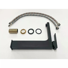 Torneira Monocomando Preto Fosco Quadrada Banheiro Lavabo Bic