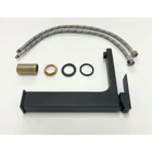 Torneira Monocomando Preto Fosco Quadrada Banheiro Lavabo Bic