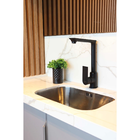 Torneira Monocomando Preto Fosco Slim Cozinha Ilha Área Gourm