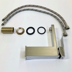 Torneira Monocomando Quadrada Bica Baixa Cromada Luxo Banheir