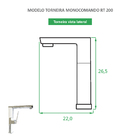 Torneira Monocomando Reno - Rt200