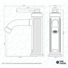 Torneira Monocomando Retrô Baixa Morin Dourada Fosca