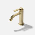 Torneira Monocomando Retrô Baixa Morin Dourada Fosca