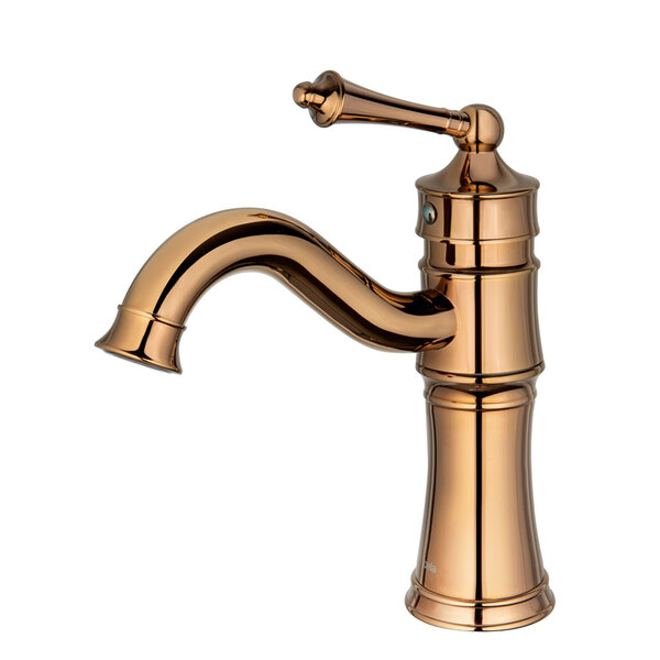 Torneira Monocomando Retrô Baixa Para Banheiro (Angara Rosé G