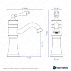 Torneira Monocomando Retrô Baixa Para Banheiro (Angara Rosé G
