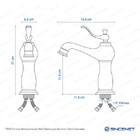 Torneira Monocomando Retrô Baixa Para Banheiro (tarim Dourada)