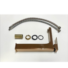 Torneira Monocomando Rose Gold Quadrada Banheiro Lavabo Bica