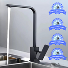 Torneira Monocomando Slim Chata Black