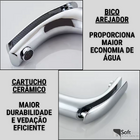 Torneira Monocomando Tigris Bica Alta Lavatório Banheiro Crom