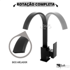 Torneira Monocomando Titaly Black
